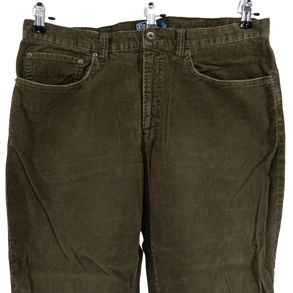 Polo Ralph Lauren‎ Corduroy Pants Men's 36x28 Green Pant Trouser Vintage 90s Y2K